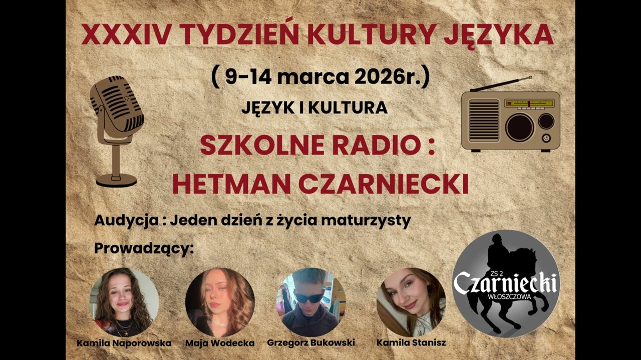 Szkolne Radio Hetman Czarniecki Audycja: Jeden dzień  z życia maturzysty#czarniecki