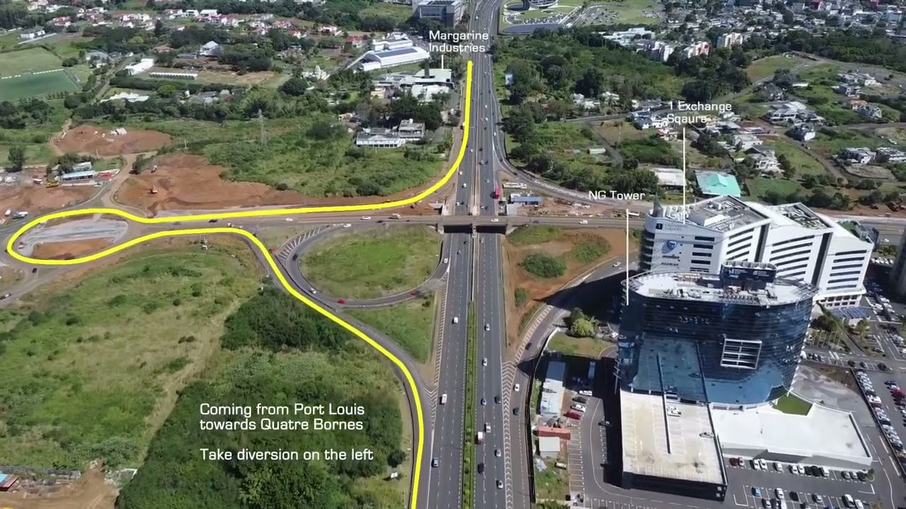 Traffic diversion at Ebene