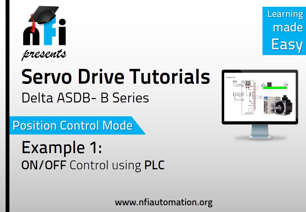 Delta Servo - Position Mode ON/OFF of Servo Motor by PLC