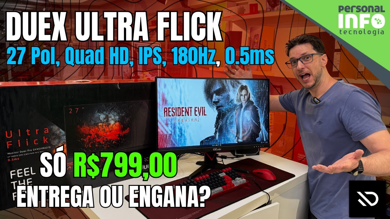 QHD BARATO DEMAIS pra ser verdade&hellip; testamos. DUEX Ultra Flick 180hz
