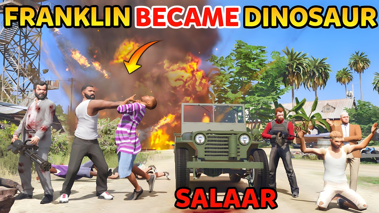 Franklin Became Salaar | Gta x Freefire | Gta 5 Gameplay In Telugu #134