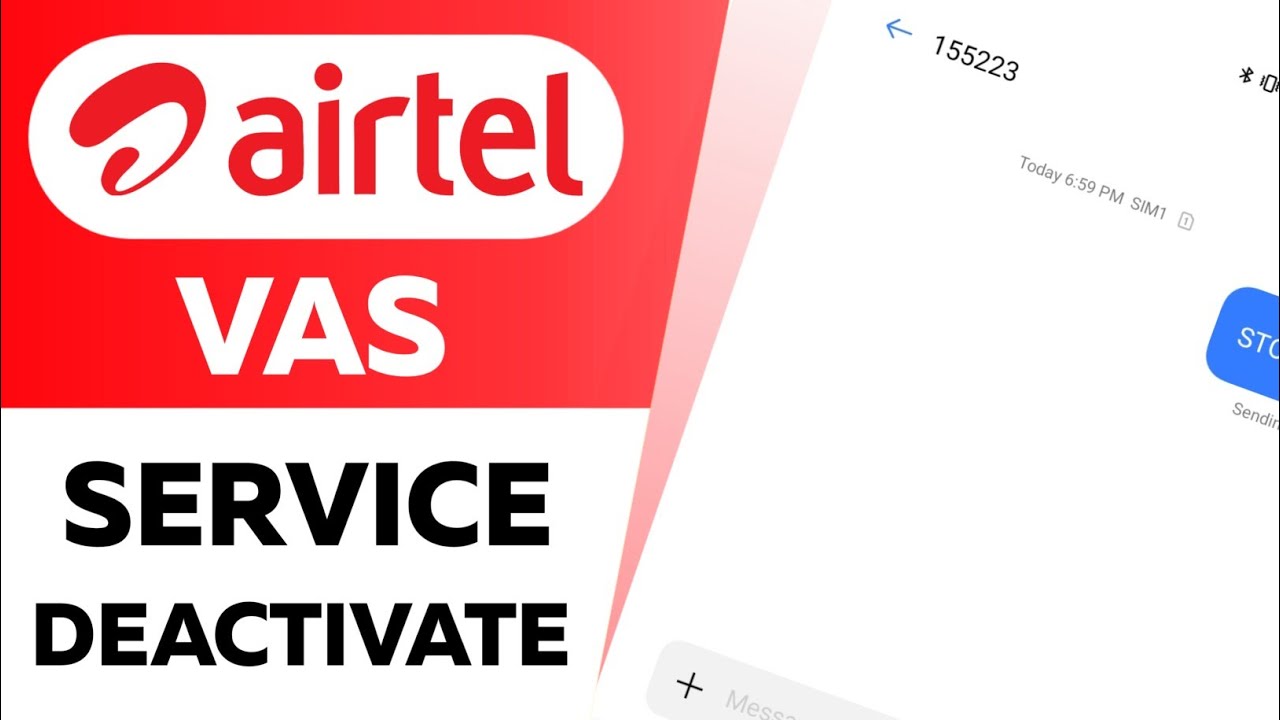 Airtel Vas Service Stop | How To Remove Vas Service In Airtel Sim