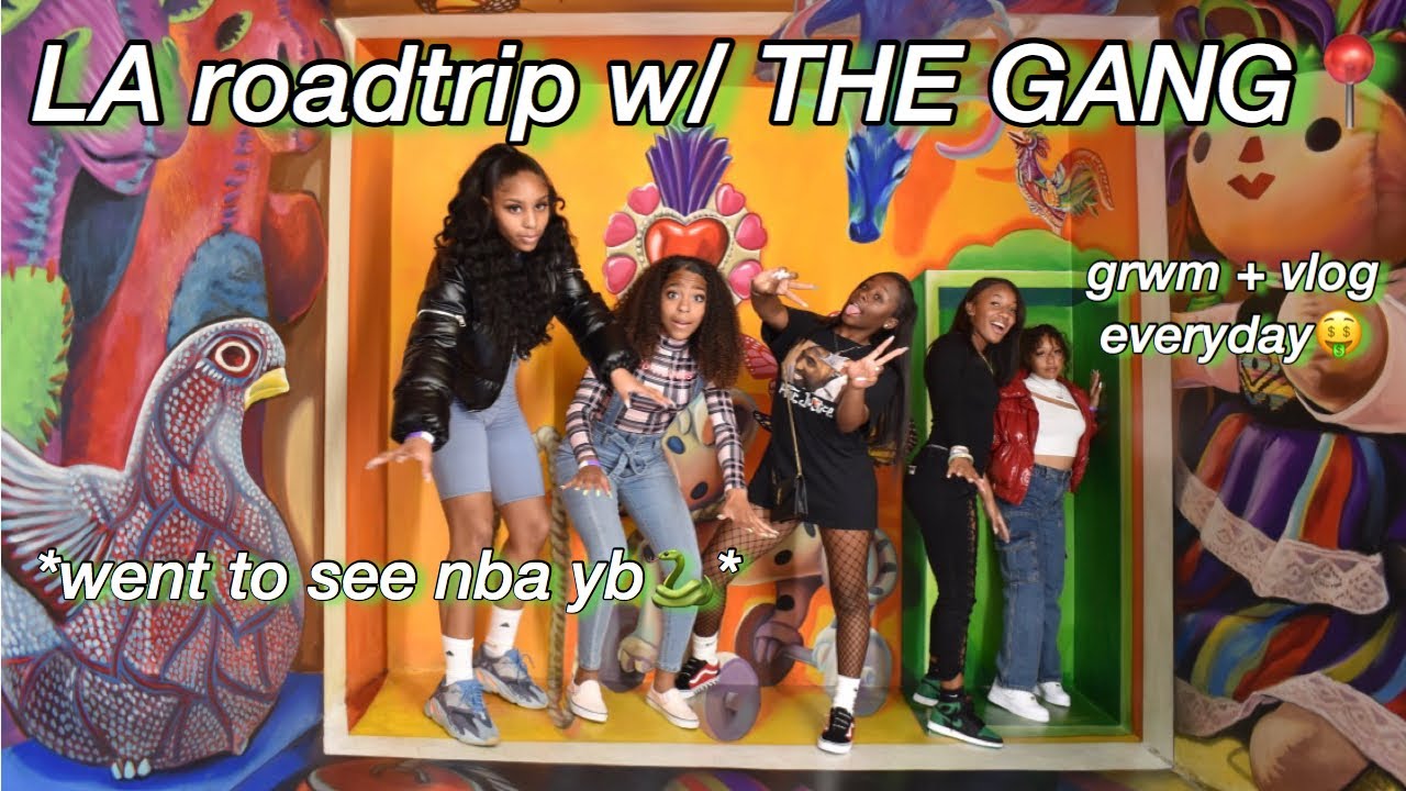 LA ROAD TRIP W/ THE GANG | NBA YB CONCERT | GRWM + VLOG 🤑