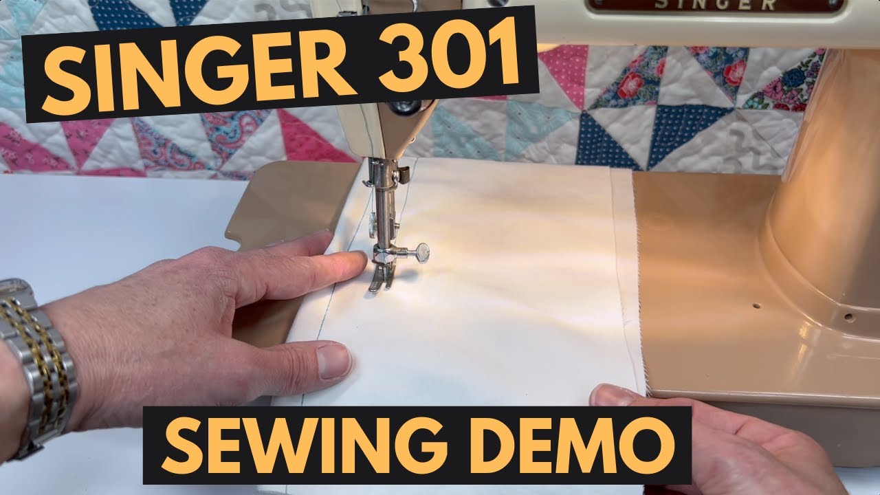 Sewing with a Singer 301A, another restoration is complete!