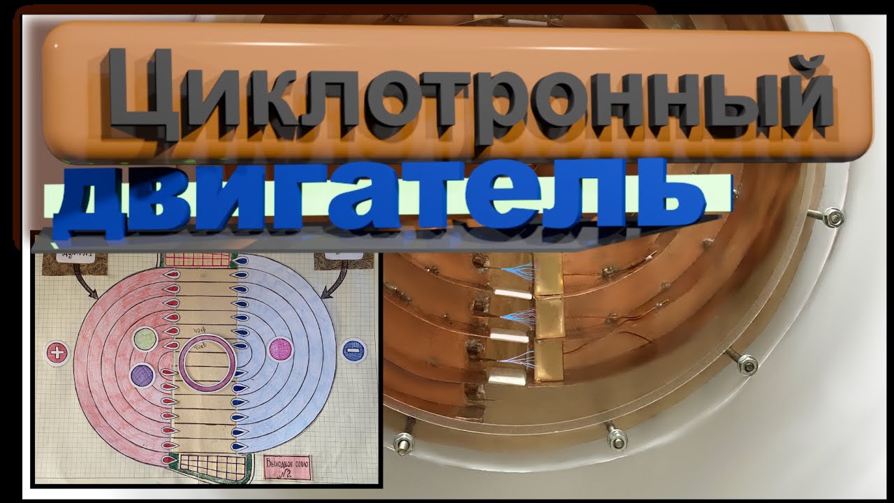 Циклотронный двигатель. Для космических аппаратов. Изобретение.