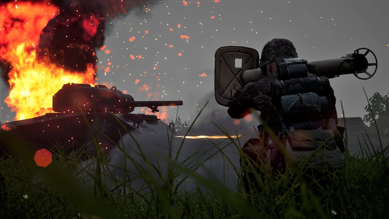 Squad 44 - Tank Battles at Night are Breathtaking - 4K