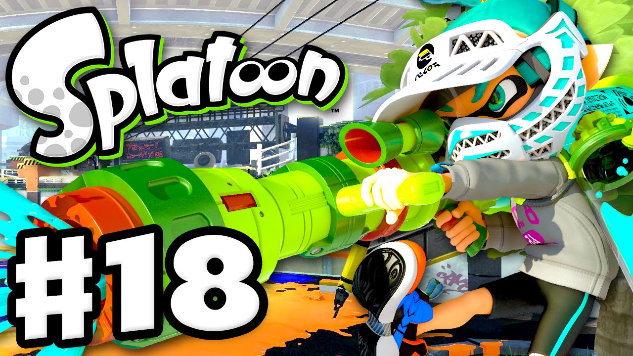 Splatoon - Gameplay Walkthrough Part 18 - Aerospray MG! (Nintendo Wii U)