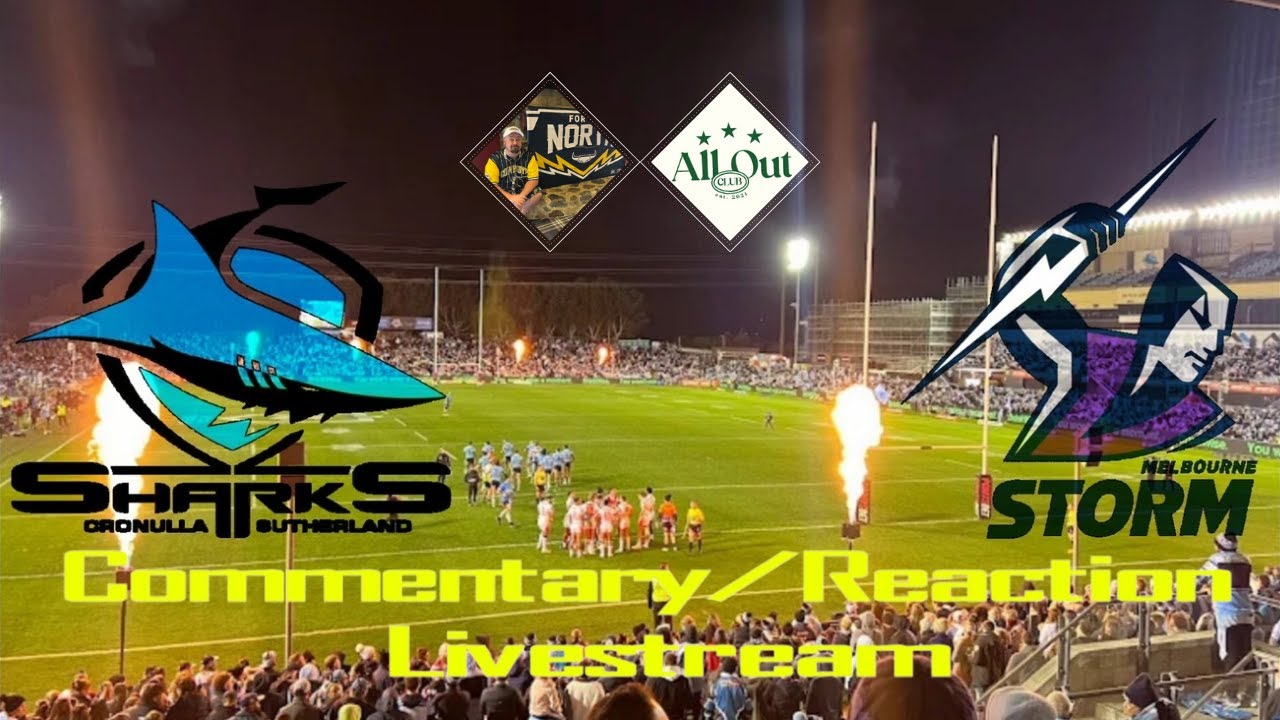 NRL 2025 Sharks vs. Storm Round 11 Alternative Commentary Livestream w/Dor from @alloutclub