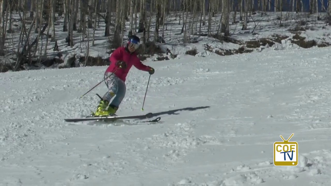 Uphill Ski Sideslip with Edge Sets