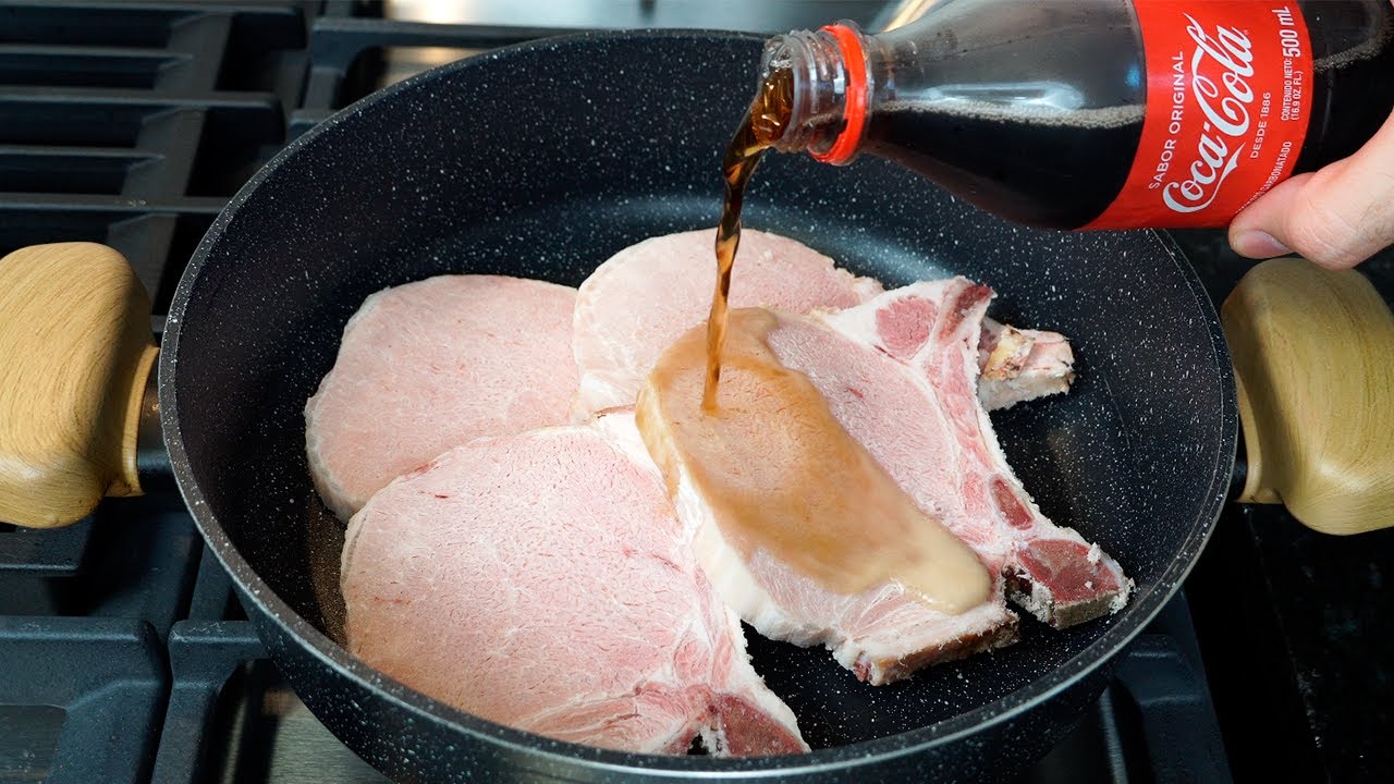 Hazlas así Chuletas de Cerdo a la Coca-Cola no queda nada en el plato!