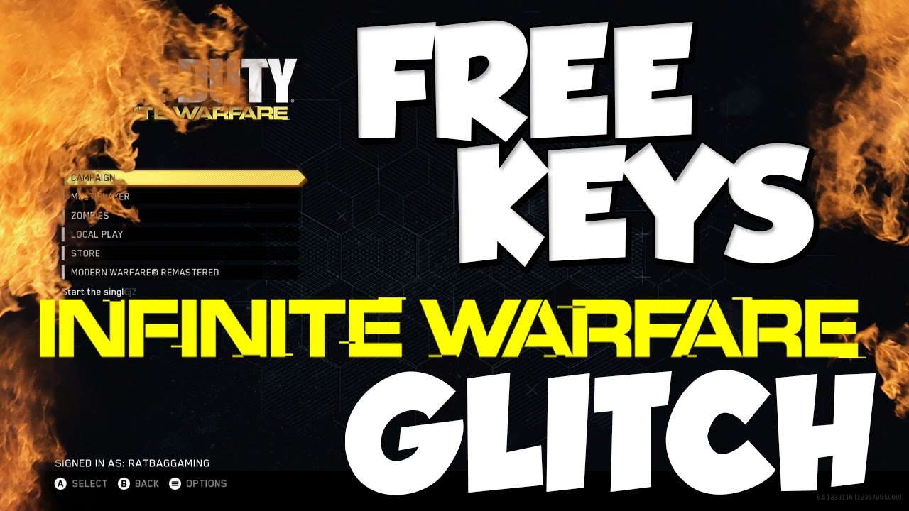 INFINITE WARFARE GLITCH FREE KEYS | WORKS ON XBOX, PS4 CHRISTMAS GIFT SUPPLY DROP