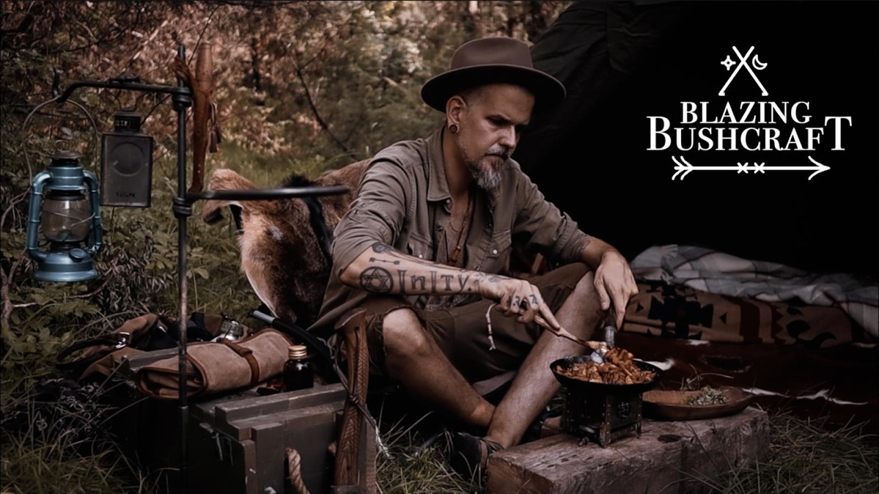 Bushcraft Wild Camp / Polish Lavvu / Relaxing Vibes / Food