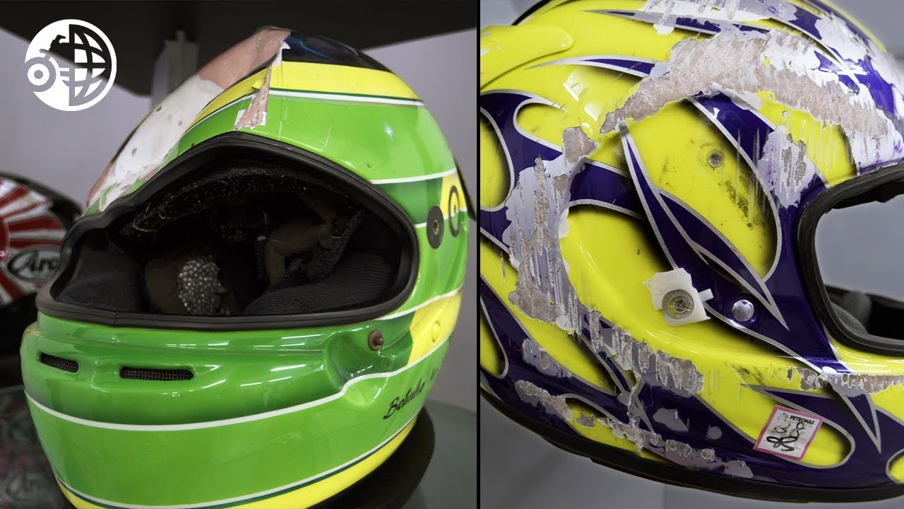 Arai Helmets Glancing Off / @motogeo