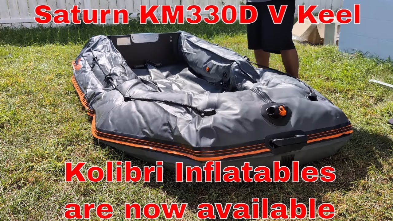 Распаковка и сборка надувной лодки Saturn KM330D V Keel