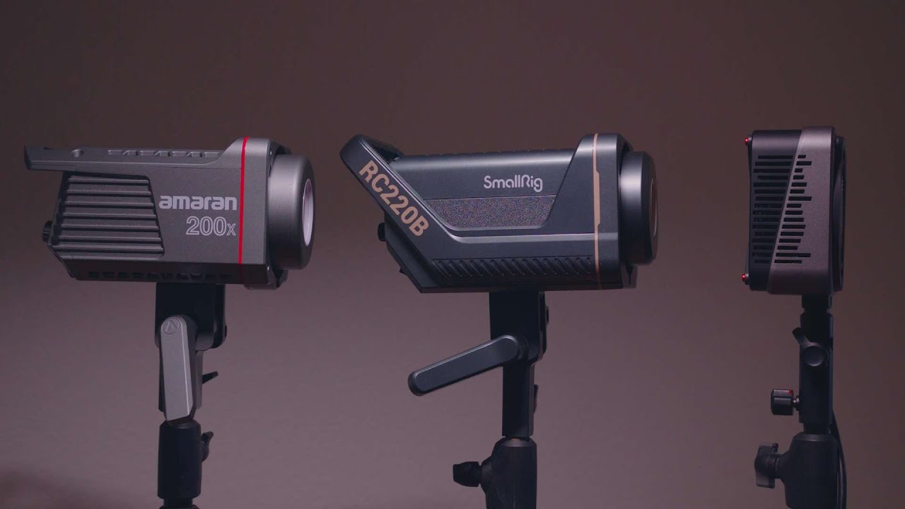 Amaran 200x vs. SmallRig RC220B vs. Zhiyun Molus G200 comparison tests