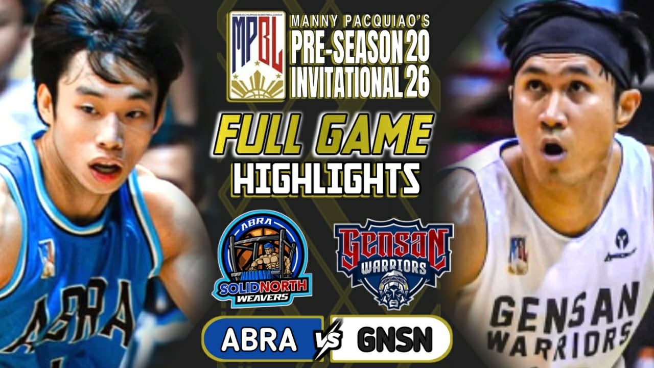 ABRA vs GENSAN - Full Game Highlights | MPBL Pre-Season Invitational 2026