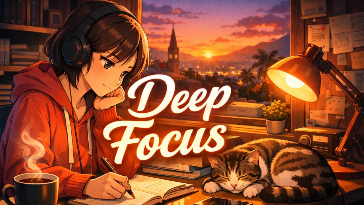 Deep Focus Lofi - Relaxing Study Beats for Concentration, Work & Productivity