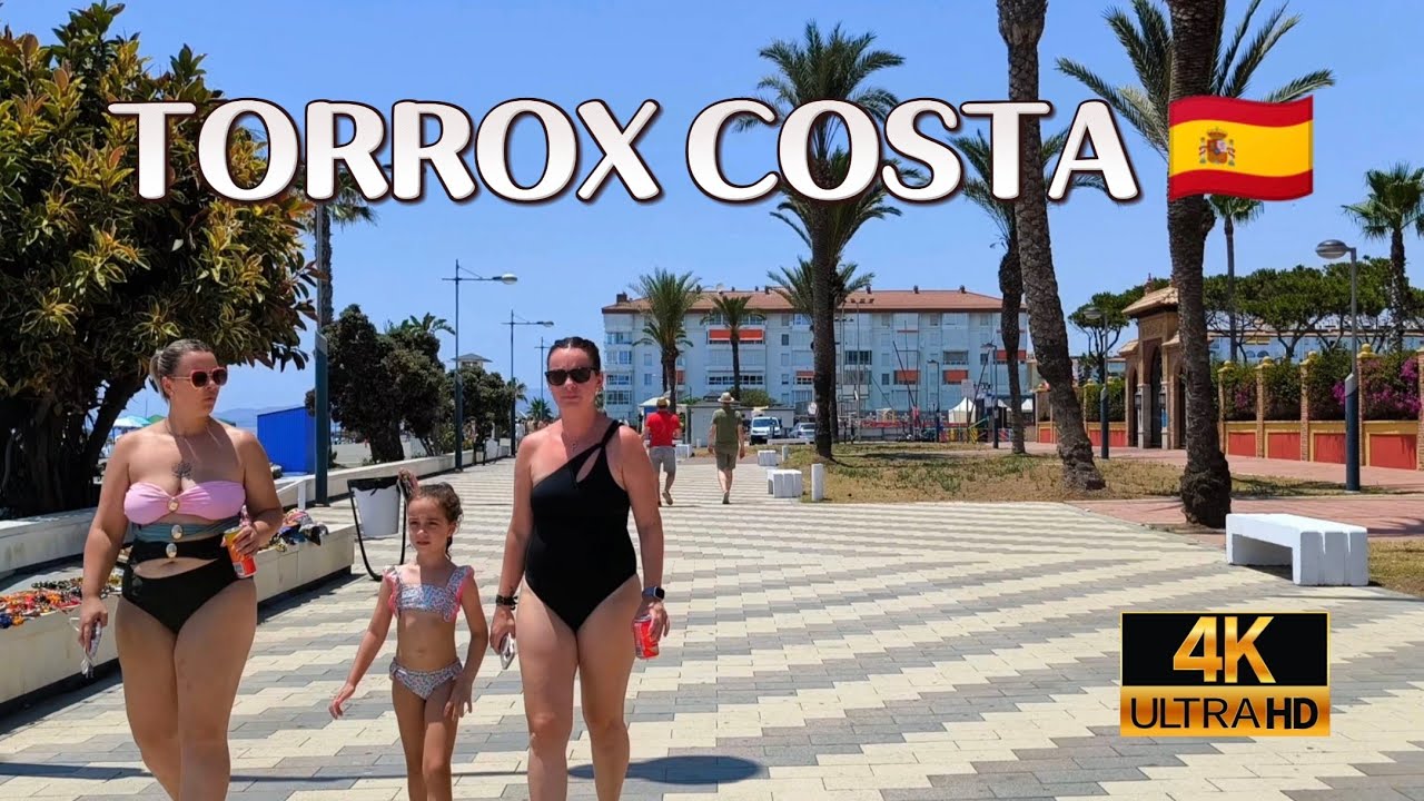 🔥 TAN HERMOSO 😍 Paso a paso visita TORROX COSTA, Málaga, España 🇪🇸 COSTA DEL SOL 🌞 4K