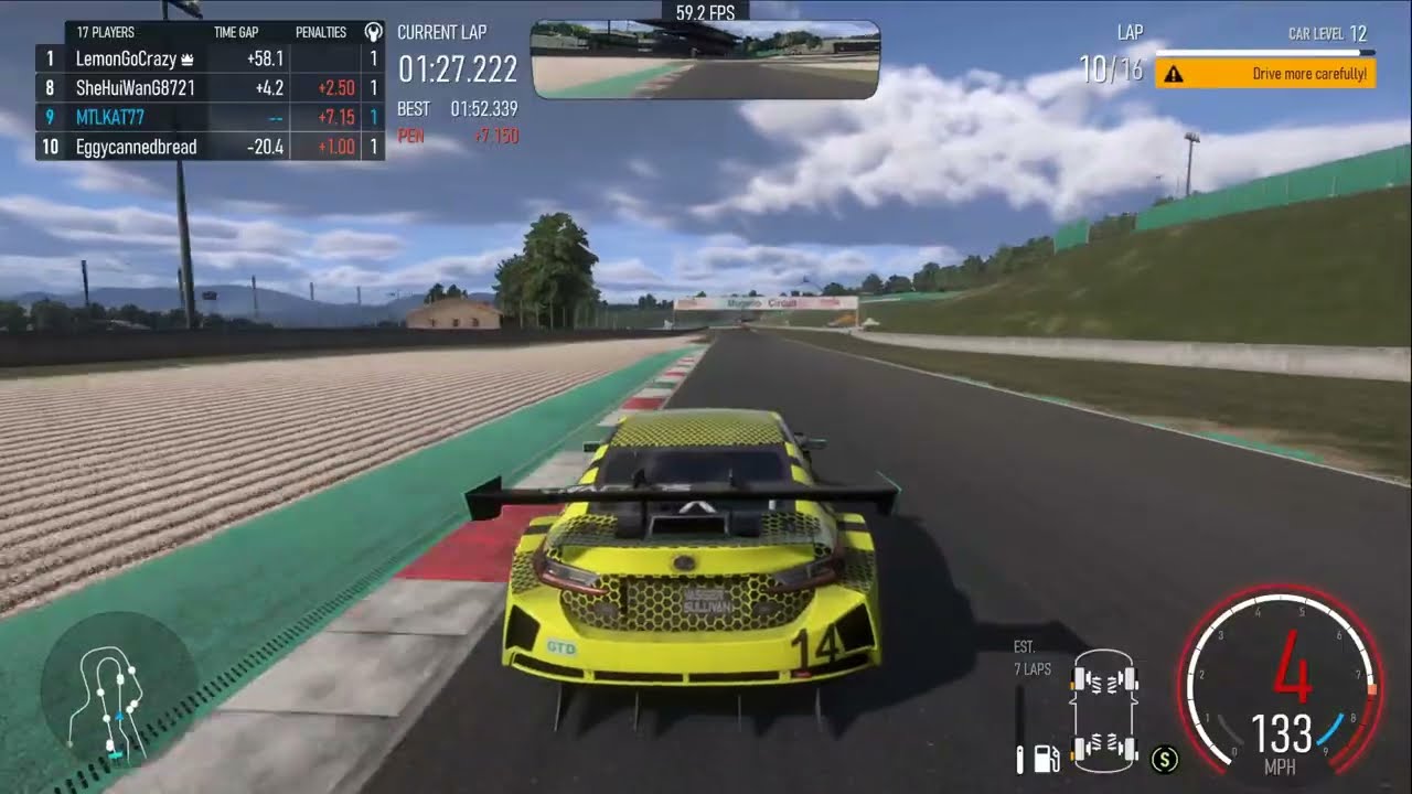 Forza Motorsport: Testing out the Lexus (insane 2 75sec penalty)