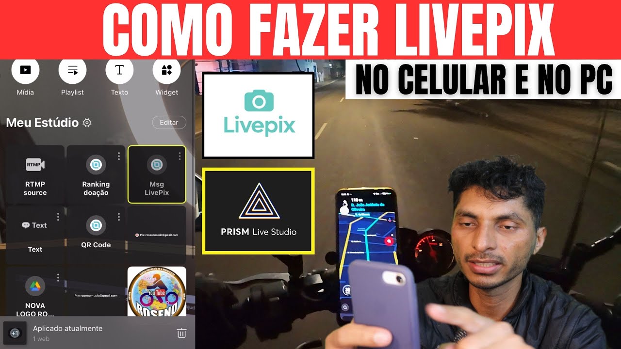 COMO PROGRAMAR LIVEPIX NO PRISM LIVE STUDIO PC E CELULAR