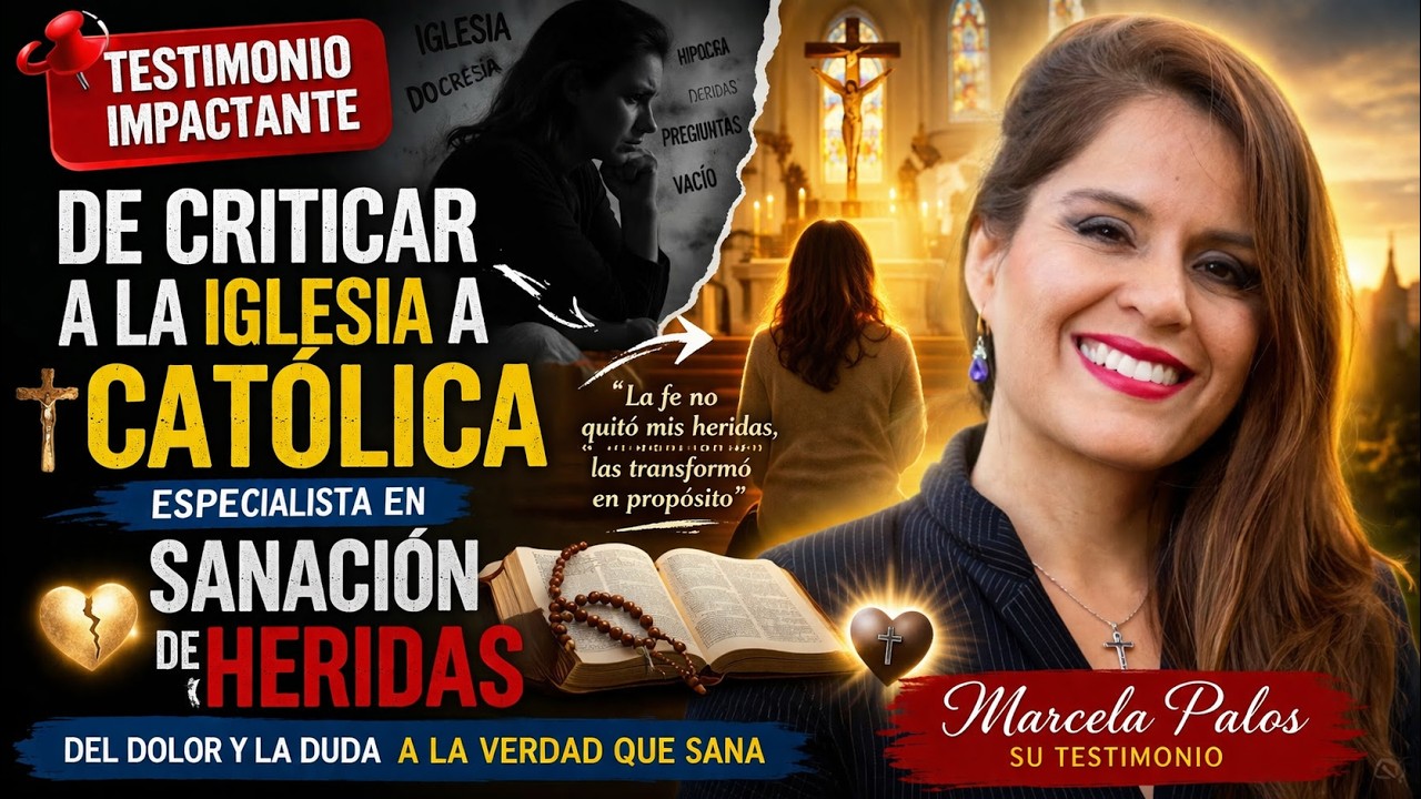 Testimonio impactante 📌 De criticar a la Iglesia a católica especialista en sanación de heridas