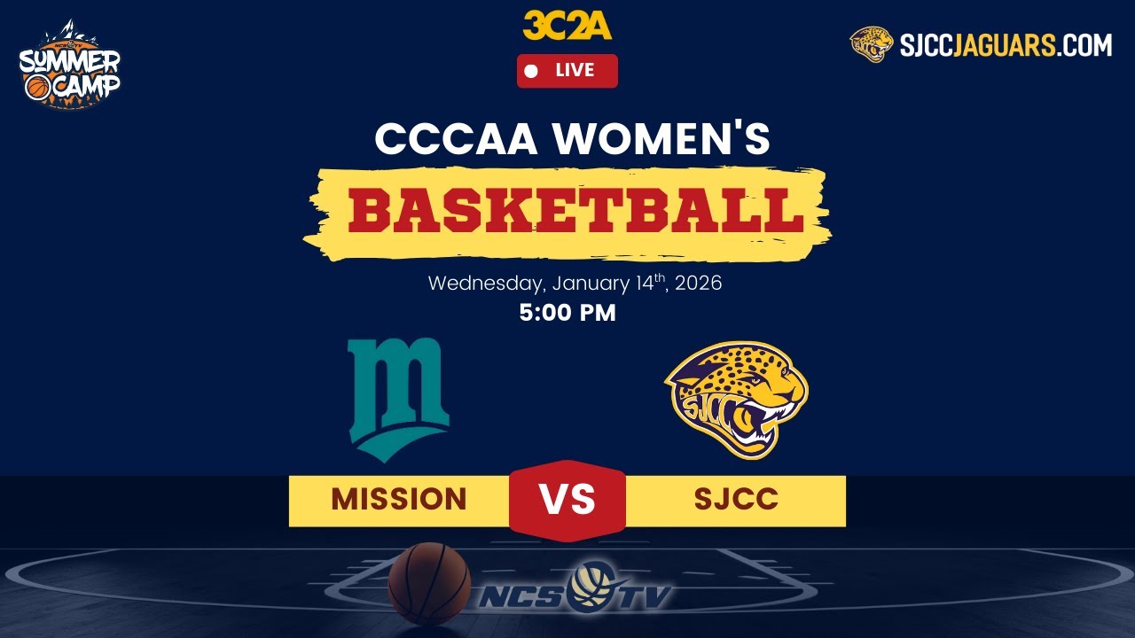 Mission vs San Jose City College Women's Basketball LIVE 1/14/26