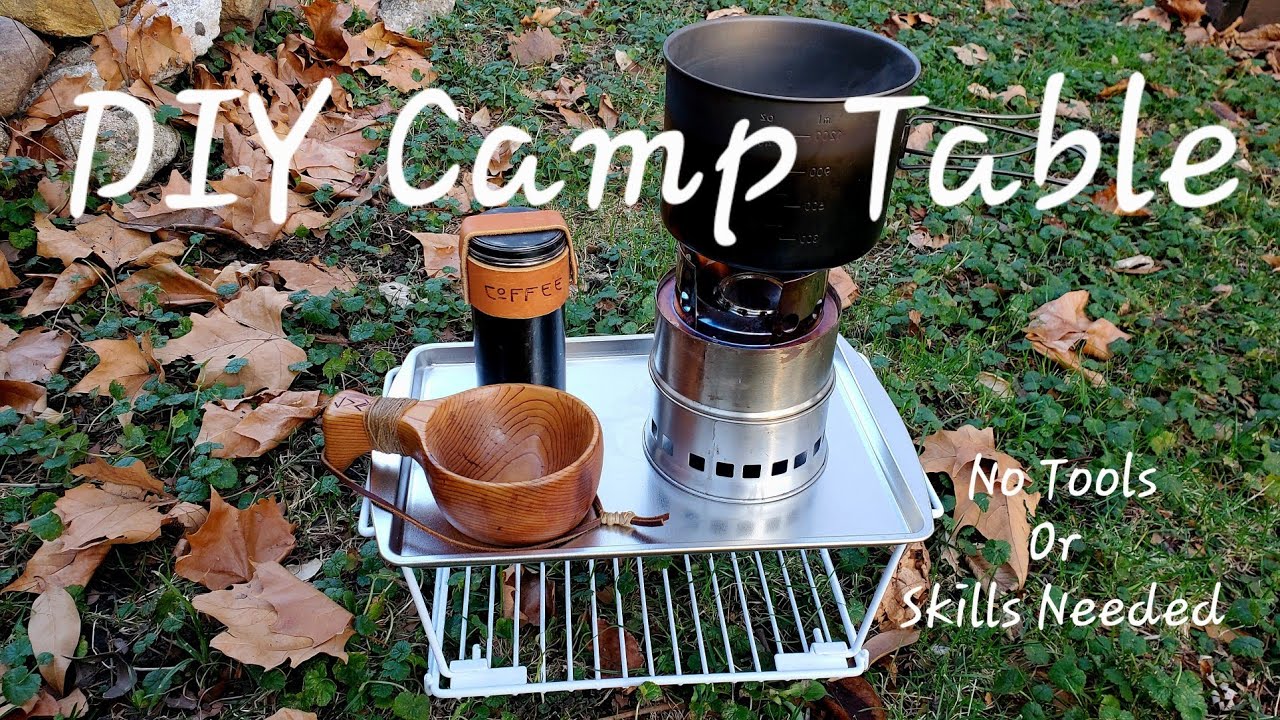 DIY Folding Camp Table/ No Skills or Tools Needed