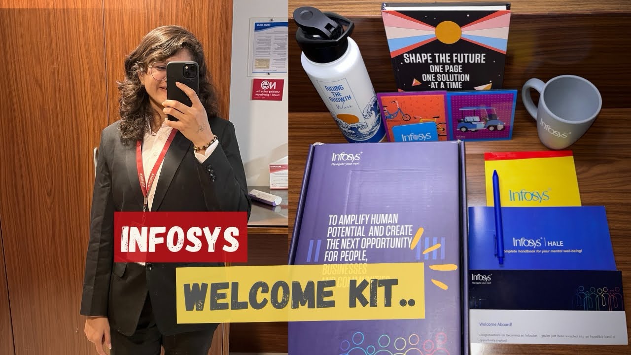 Infosys welcome kit unboxing 2025 | Corporate Life Begins 