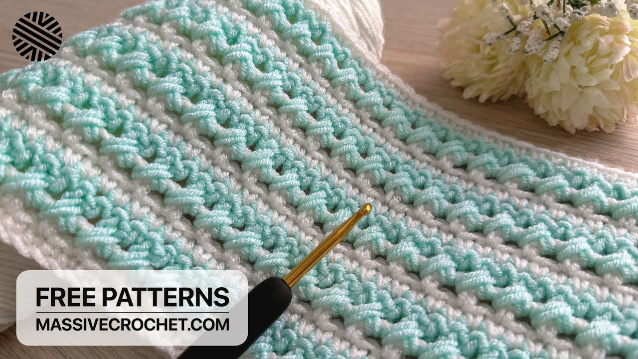 VERY EASY Crochet Pattern for Beginners! ✅ Crochet Stitch for Baby Blanket, Bag & Scarf