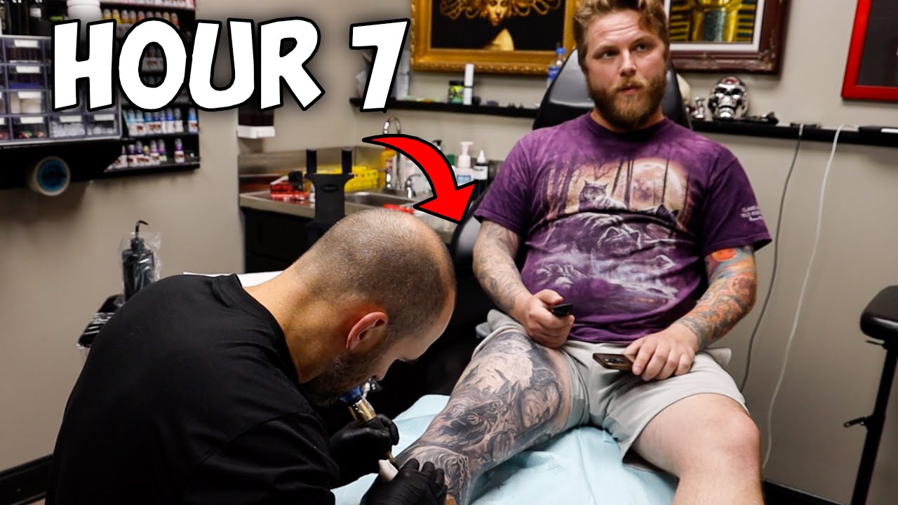 I Got My Leg Tattooed For 12 Hours!