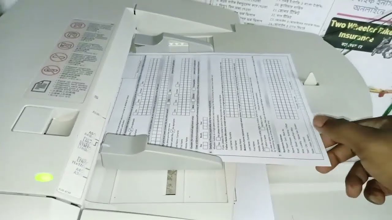 Как ксерокопировать с помощью большого ксерокса от Adf | Adf se xerox kaise kare | двусторонний к...