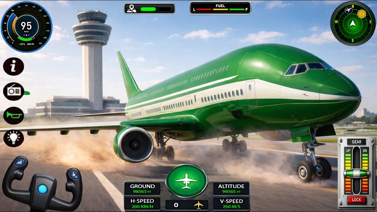 Flight Airplane City Pilot Simulator - Boeing Emergency Landing Goes Wrong 🚨✈️ (Android Gameplay)