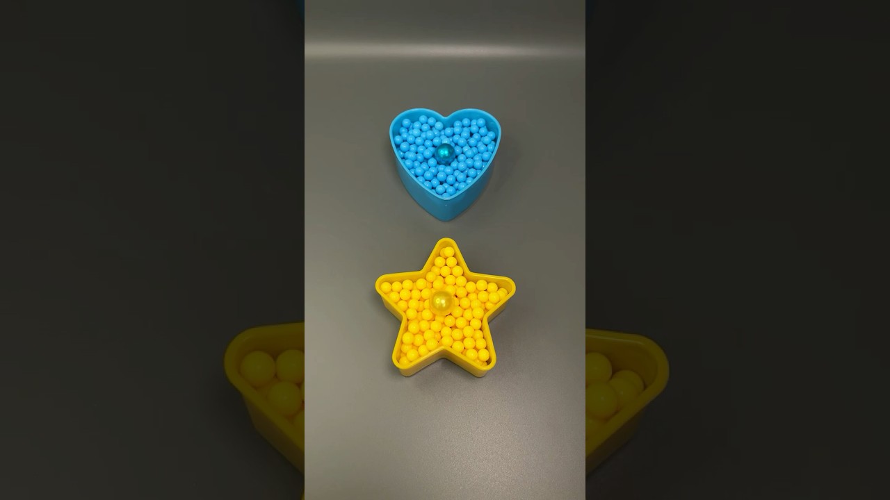 💙⭐️ Falling Beads [ASMR] Oddly Satisfying Colorful Relaxing #asmr #marblerunbb #fallingbeads