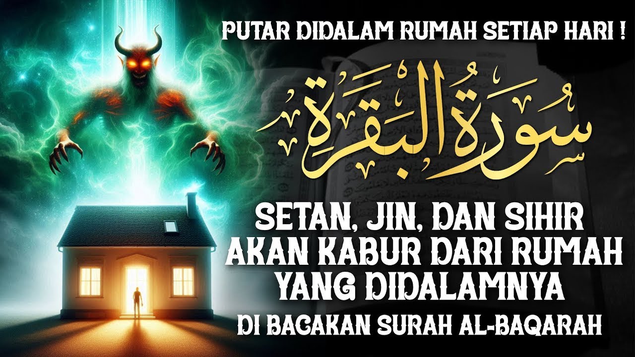 AL-BAQARAH FULL | PUTAR TIAP HARI ! MENGUSIR SETAN, JIN & SIHIR DIDALAM RUMAH DAN PAGAR DIRI !