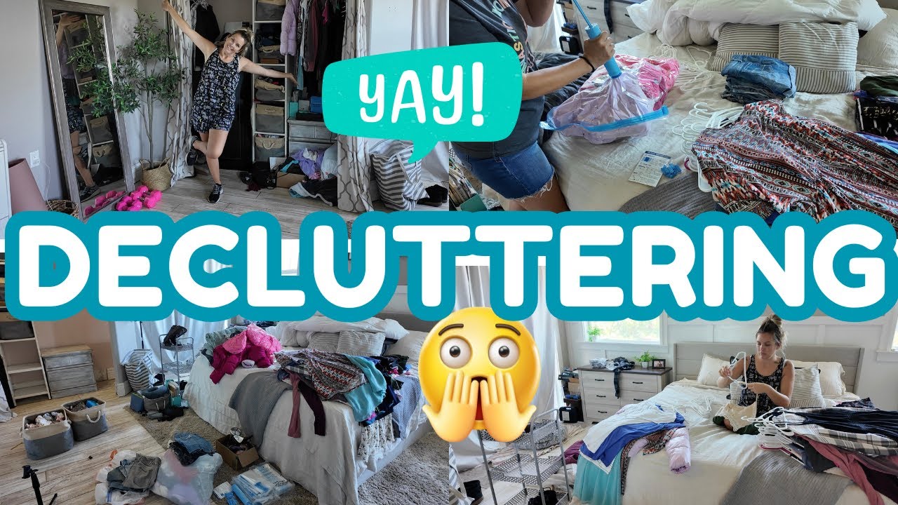 EXTREME DECLUTTERING GETTING RID OF EVERYTHING CLOSET EDITION || MINIMALISM JOURNEY 2025