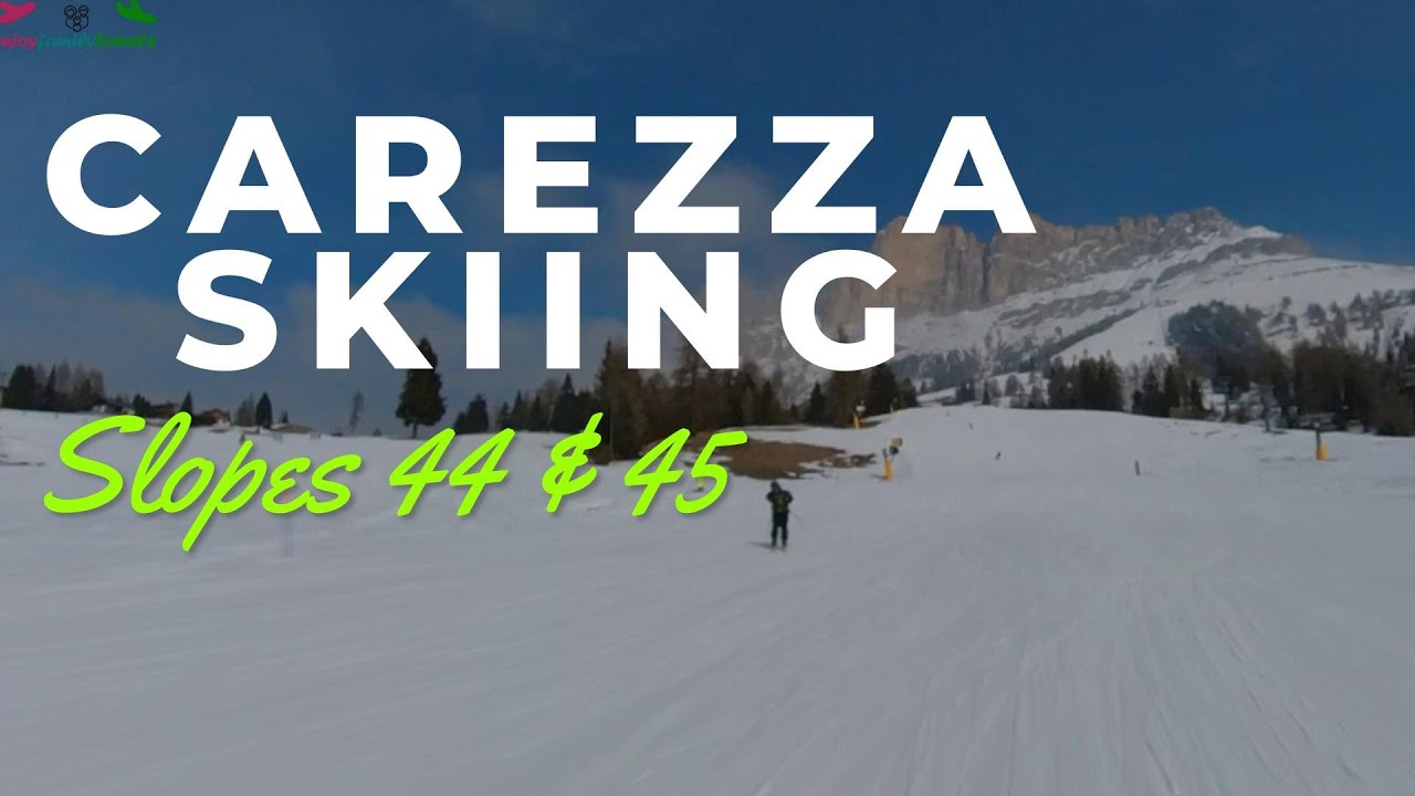 CAREZZA skiing in the Dolomites! Paolina Area.#skiing
