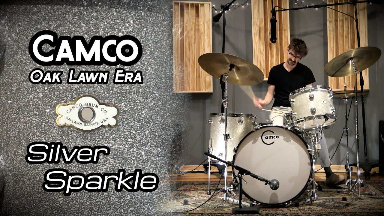 Camco Oak Lawn Era Drum Set - Silver Sparkle