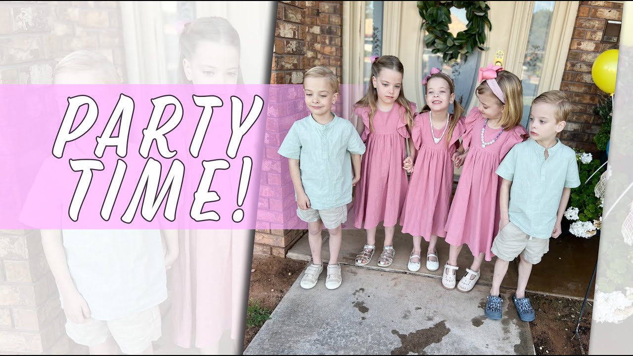 The Quints Turn 6 Years Old! - Big Birthday Party Celebration