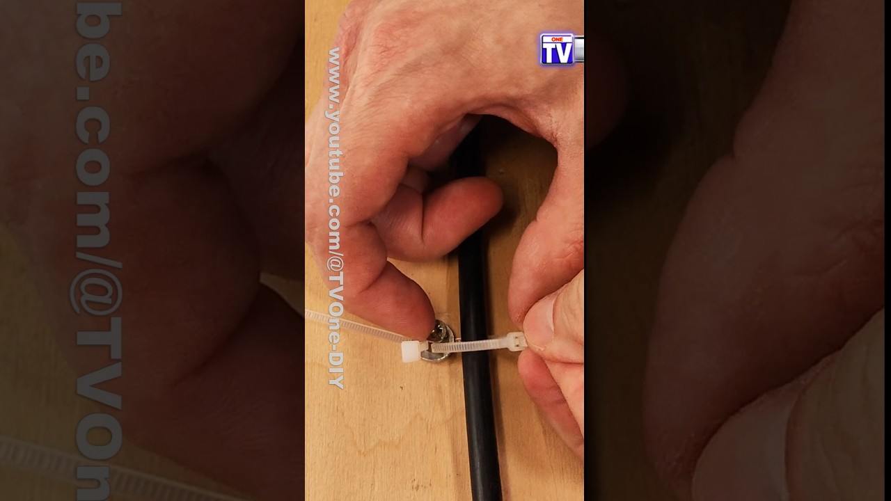Lo que no sab&iacute;as hace 5 minutos - &iexcl;C&oacute;mo utilizar bridas para cables!#trucos #shortsvideo #diy #wood