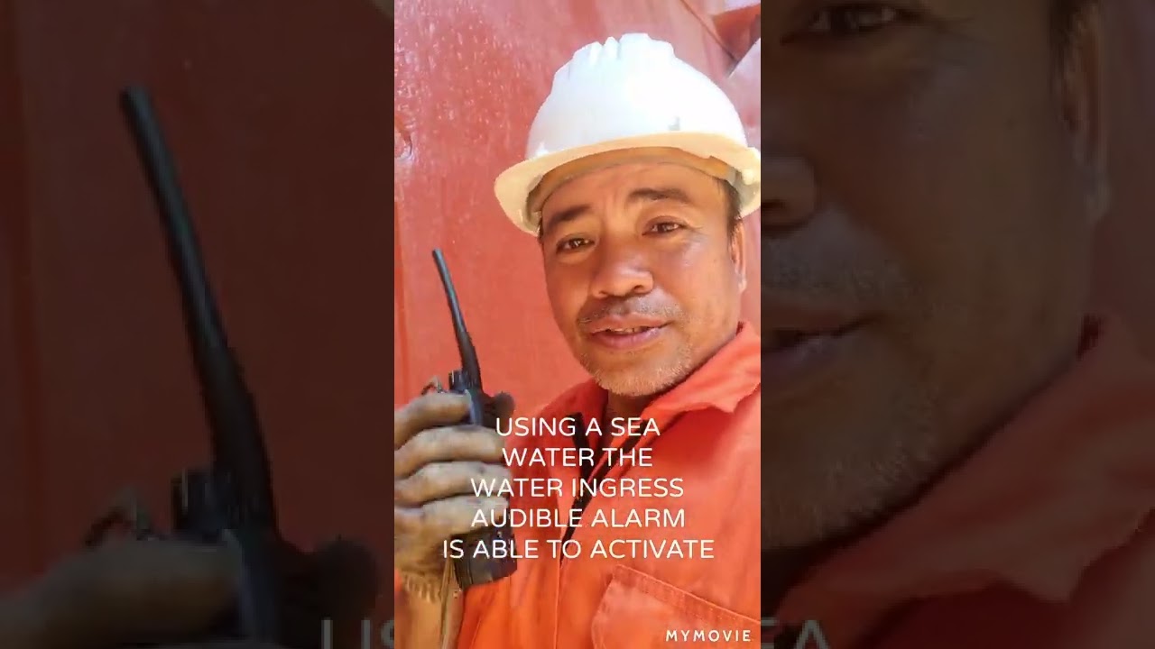 MARINE WATER INGRESS SYSTEM ALARM TESTING