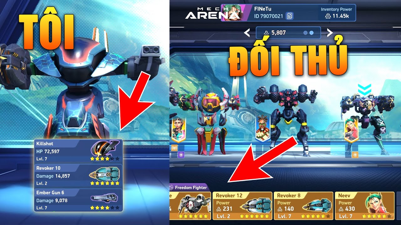 Ghép trận KHÔNG CÔNG BẰNG🤧 Đối Thủ và Bot MẠNH. Xem video này | Mech Arena