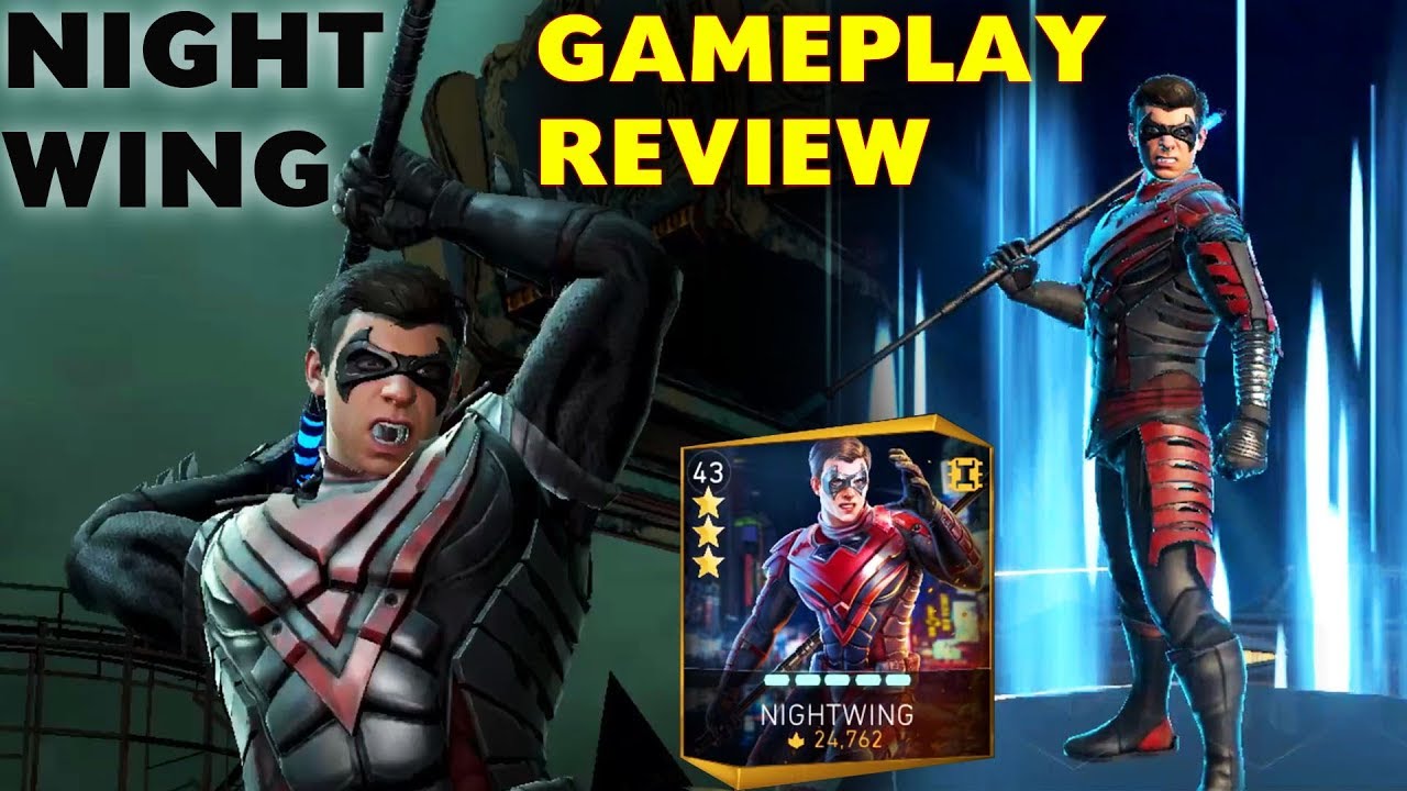 Injustice 2 Mobile. Nightwing Gameplay + Review. Passive Useful or Not?