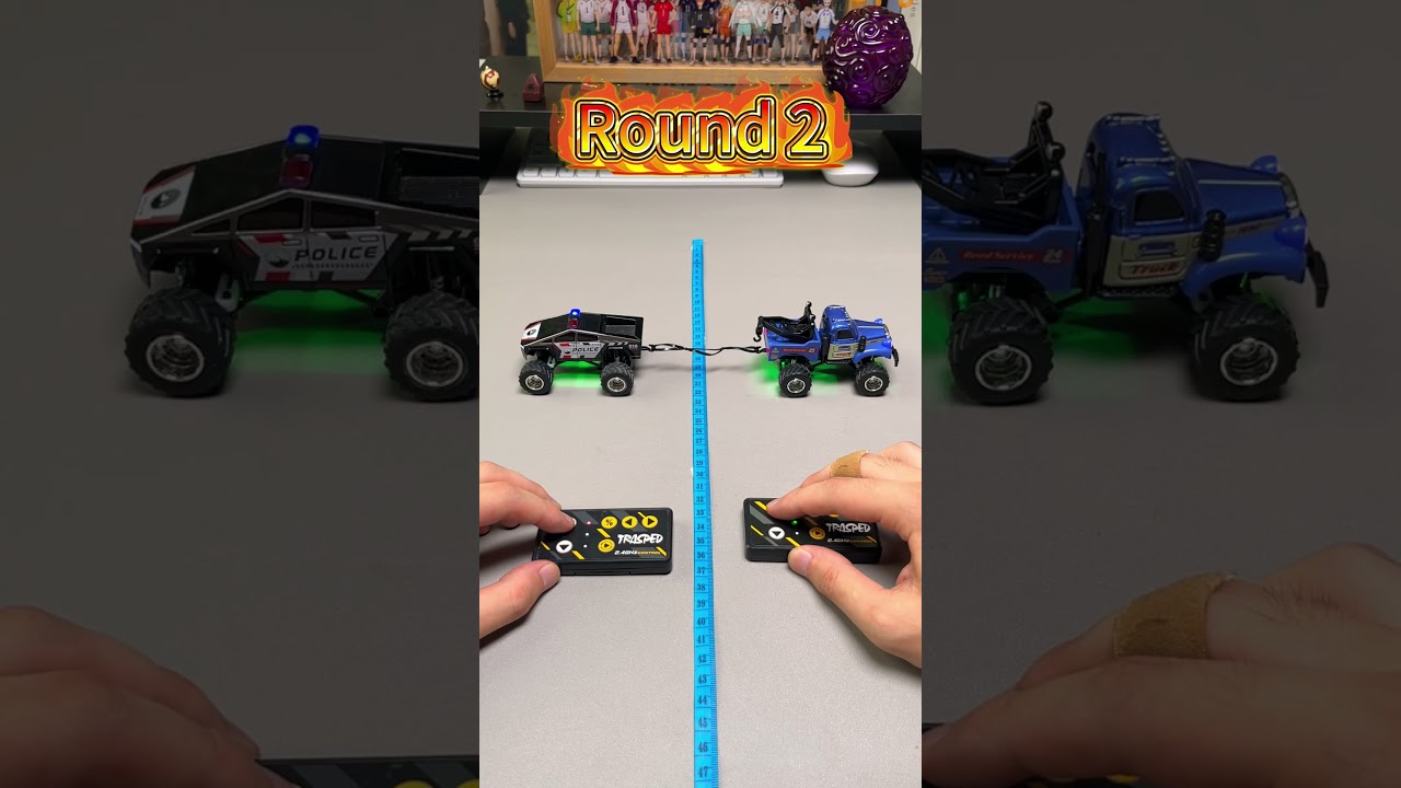 1:64 RC Monster Truck Rally, which one is won？