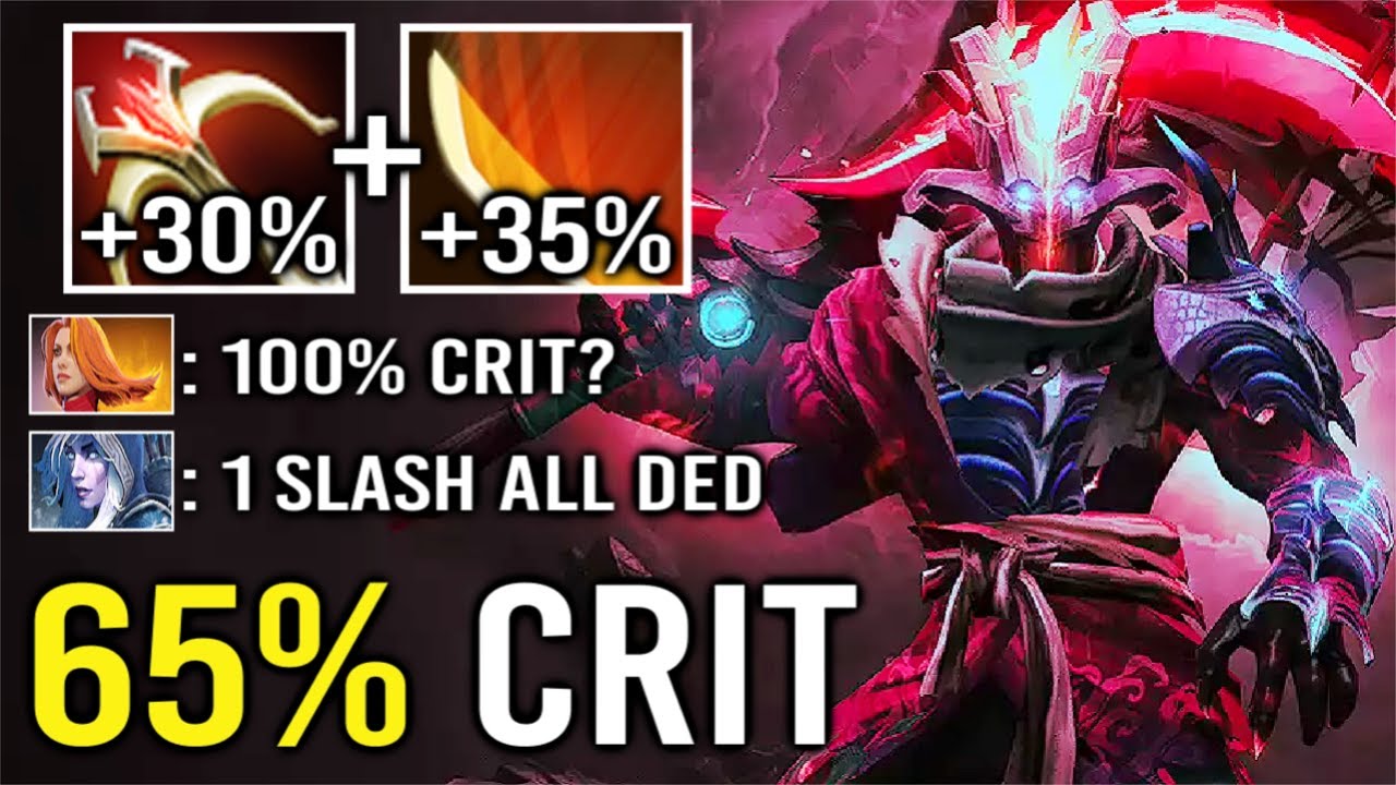 CRAZY +65% Crit Juggernaut Daedalus Non-Stop Crit Build 1 Slash Delete All Meta Heroes WTF Dota 2