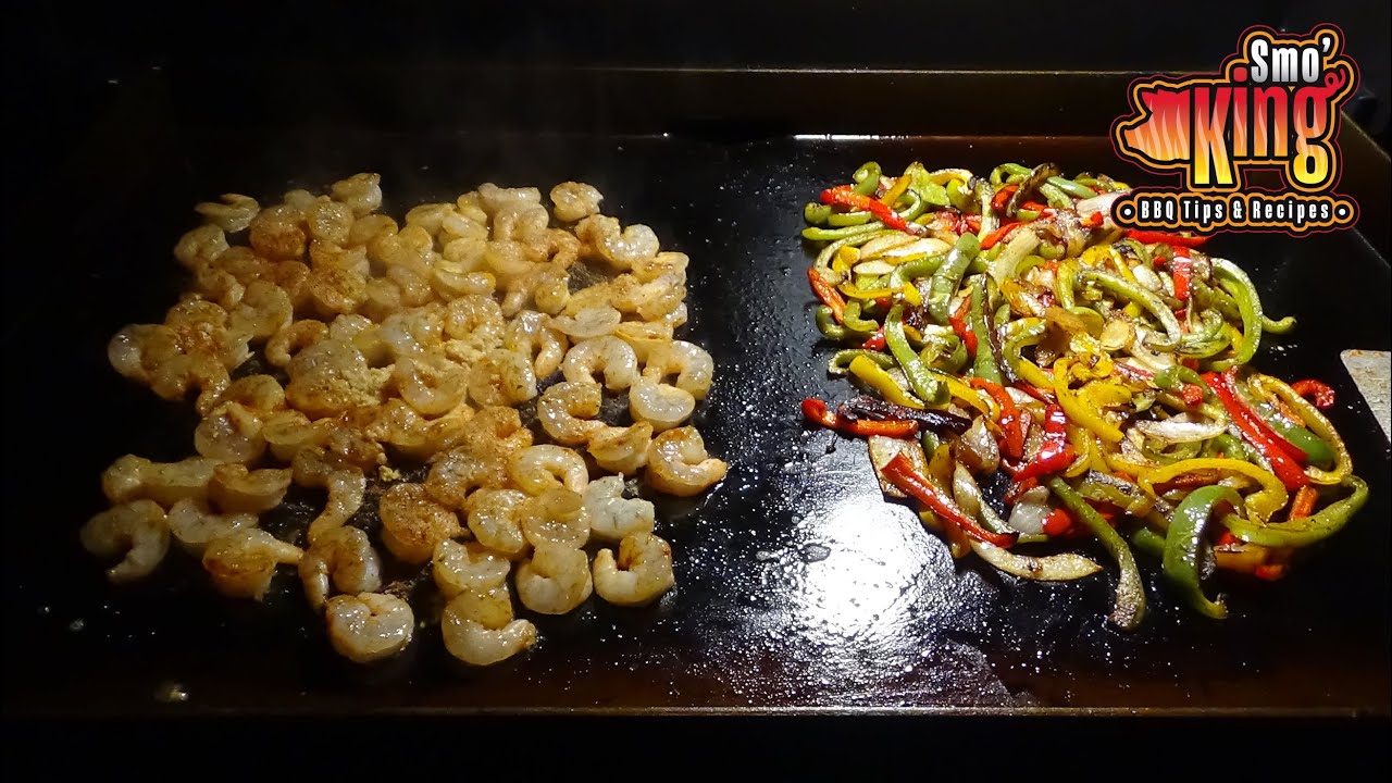 Shrimp Fajitas on the Blackstone Griddle