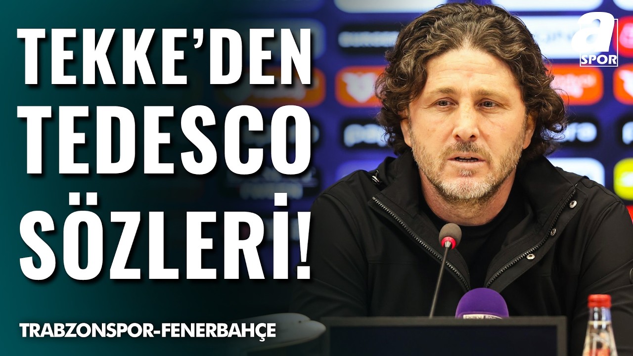 Trabzonspor 2-3 Fenerbahçe | Fatih Tekke Maç Sonu Basın Toplantısı