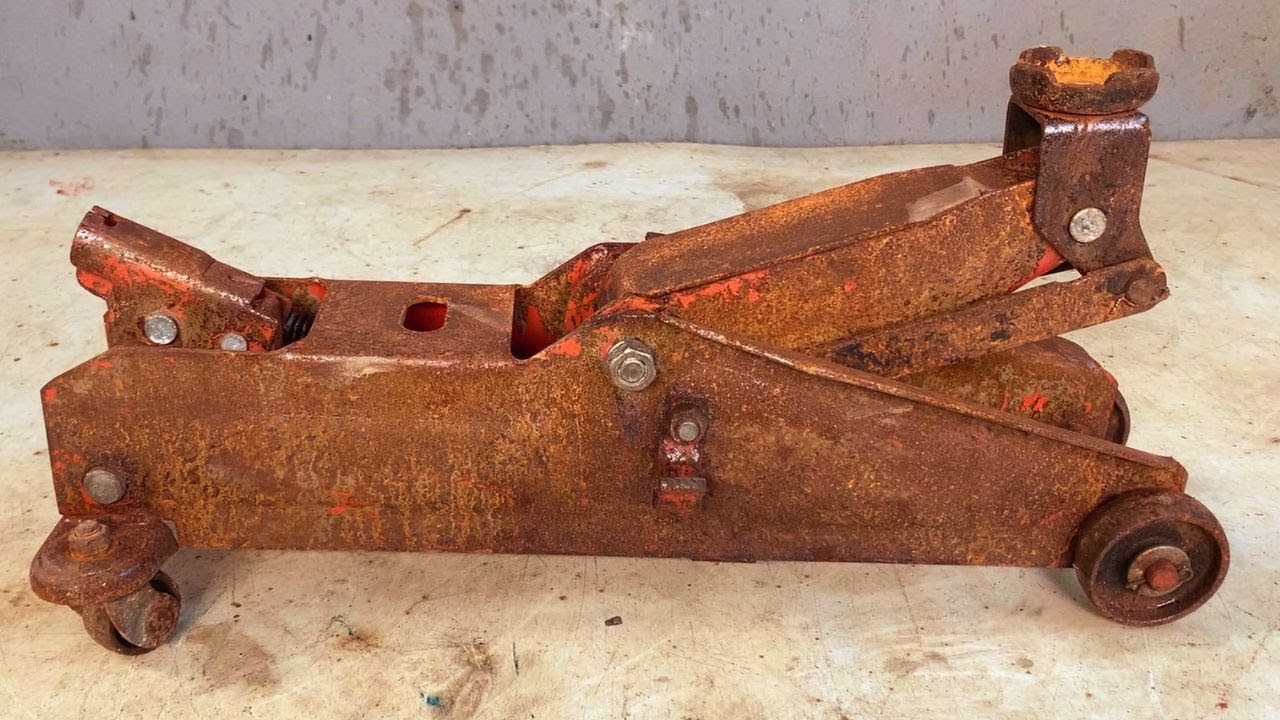 Incredible Transformation! Restoring an Old Rusty Car Jack to Work Again | ASMR Restoration
