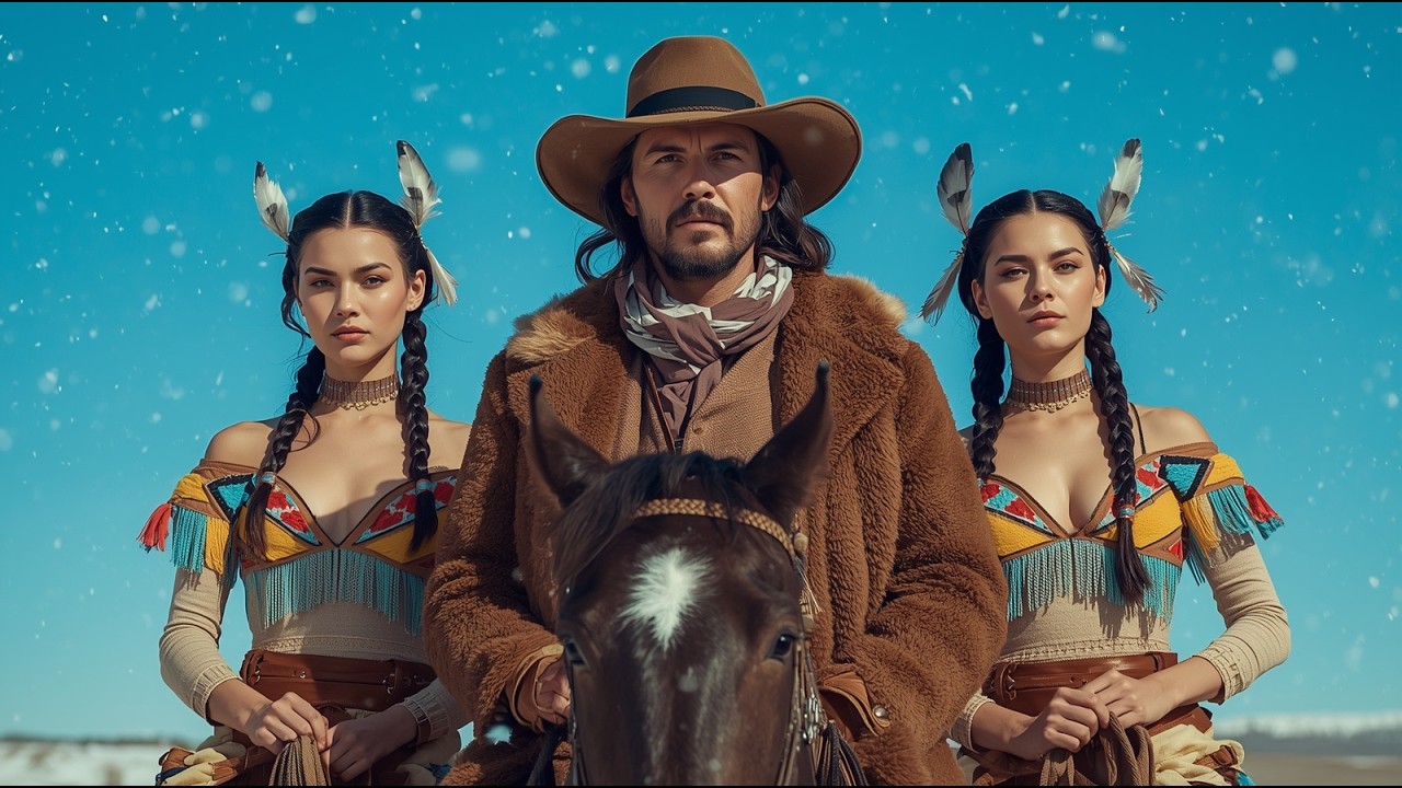 The Widowed Cowboy Found Twin Apache Sisters Freezing in the Snow — Both Wanted to Become His Wife.