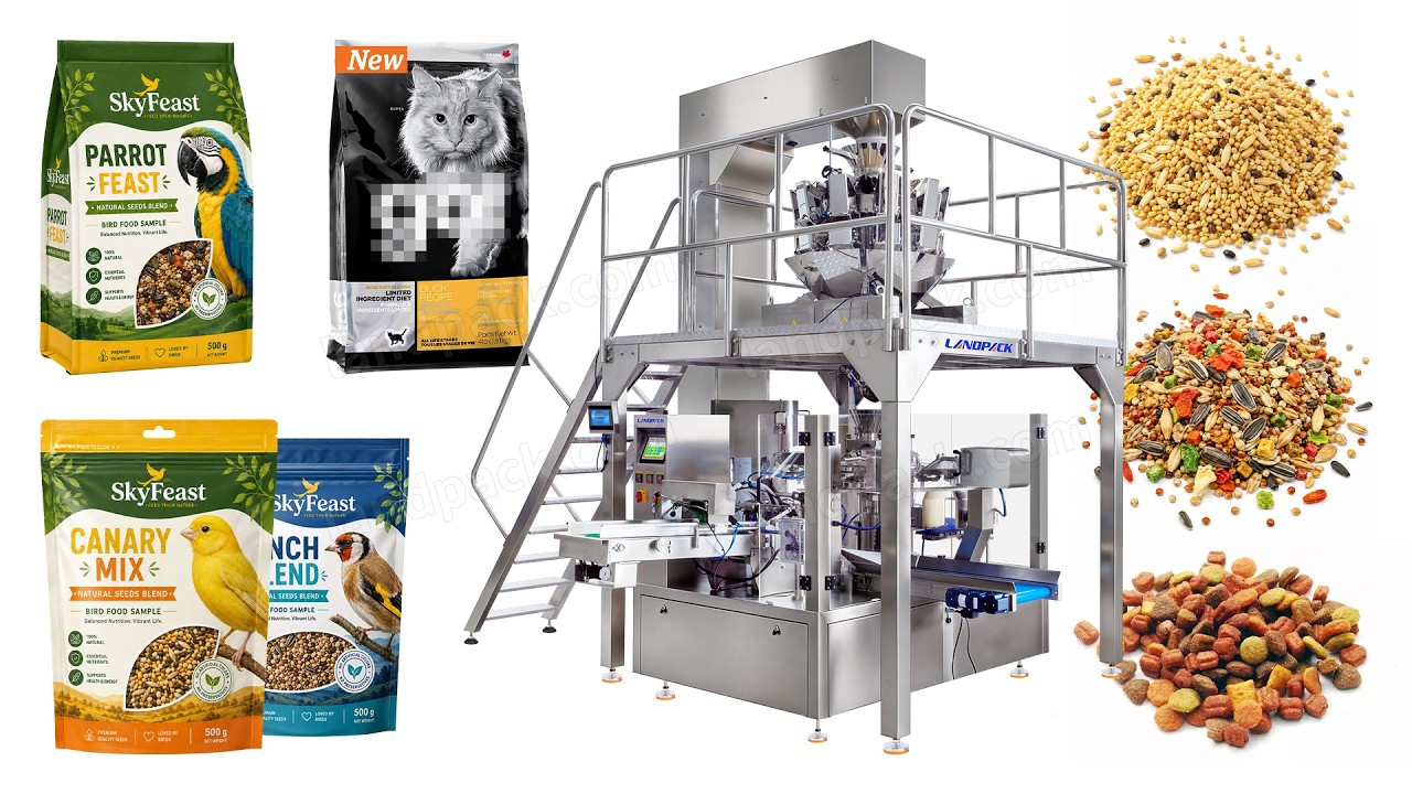 Automatic Roasted Coffee Beans Rotary Doypack Packing Machine with 14-Head Weigher