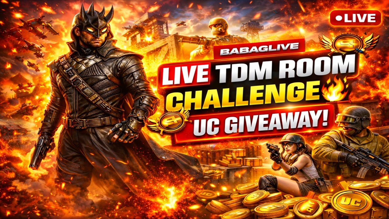 BGMI LIVE STREAM 😎 1v1 TDM ROOM | Custom Room Battles + UC Giveaway #bgmi #pubg #trending #1v1tdm